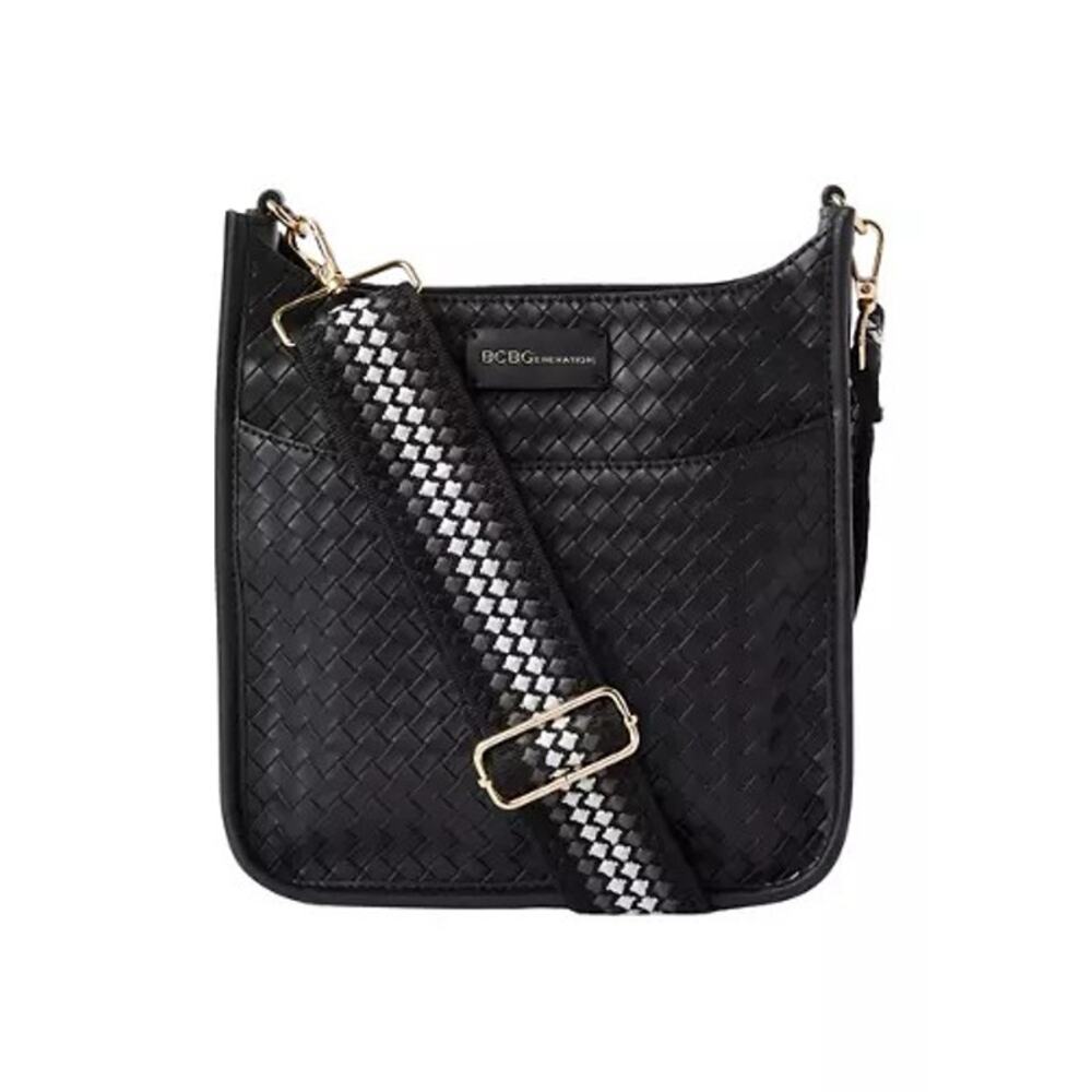 BCBGeneration 3-Piece Faux Weave Hobo Crossbody Bag Gift Set - Picture 11 of 11